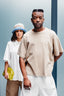 T-shirt oversize Edge - Beige