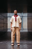 T-shirt oversize Edge - Beige