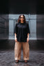 Chemise oversize Sleek - Noir